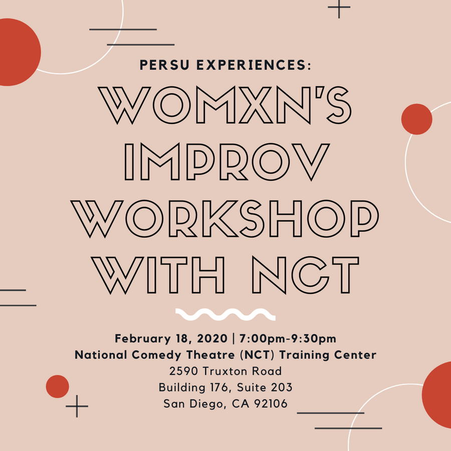 WOMXN'S IMPROV WORKSHOP WITH NCT: INCREASE YOUR COLLABORATIVE, CREATIVE, AND DECISION-MAKING SKILLS THROUGH THE ART OF IMPROV - PERSU COLLECTION 